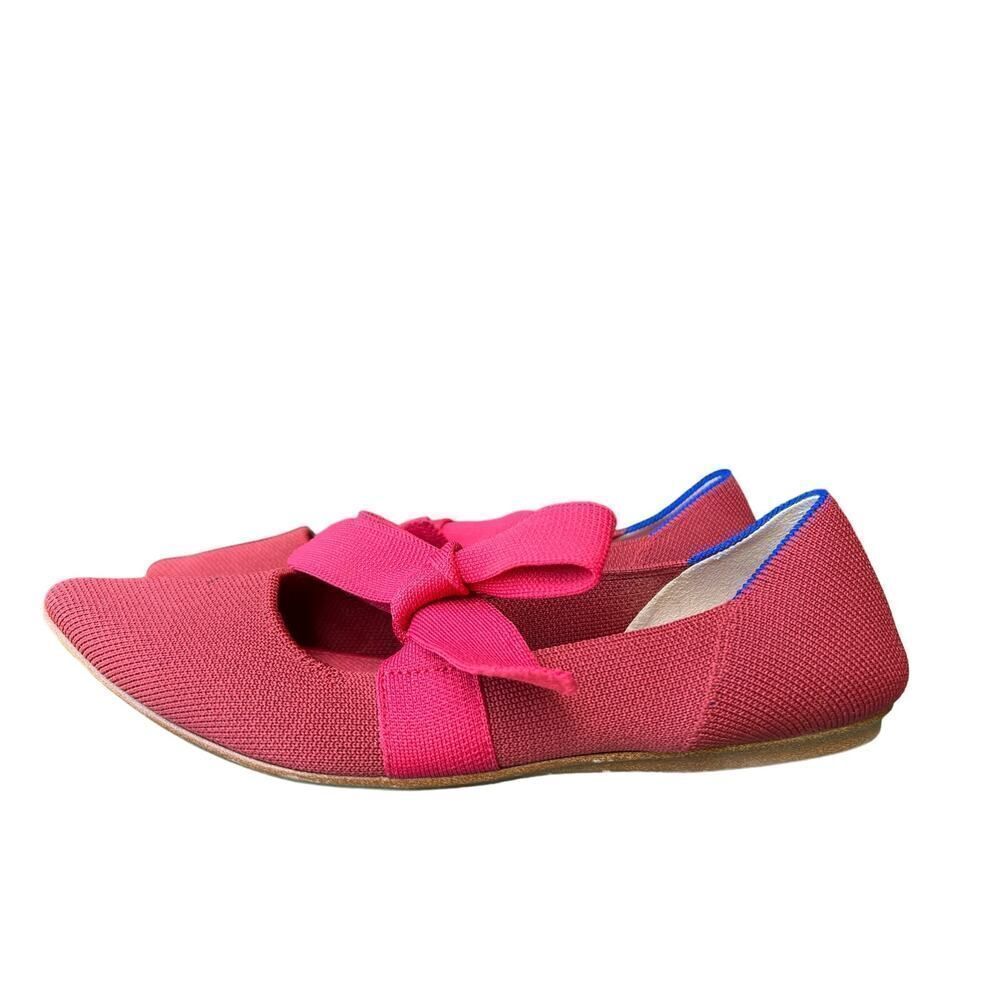 Rothy's Pink Pointed Bow Flats - Picture 6 of 13